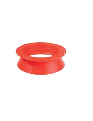 Plegadora EVIA de plástico circular 19 cm rojo