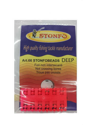 Perlas STONFO Doble taladro Art 66 para bajos de surfcasting