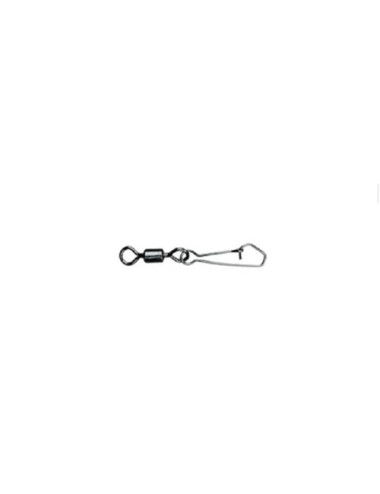 Mosquetón MUSTAD con giratorio Rolling Swivel Round Eye w/ hook