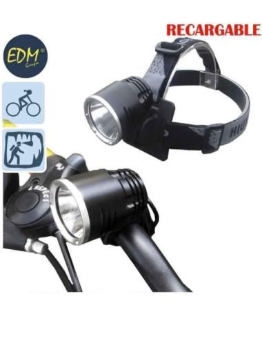 LINTERNA de Cabeza y Bicicleta EDM 10 W