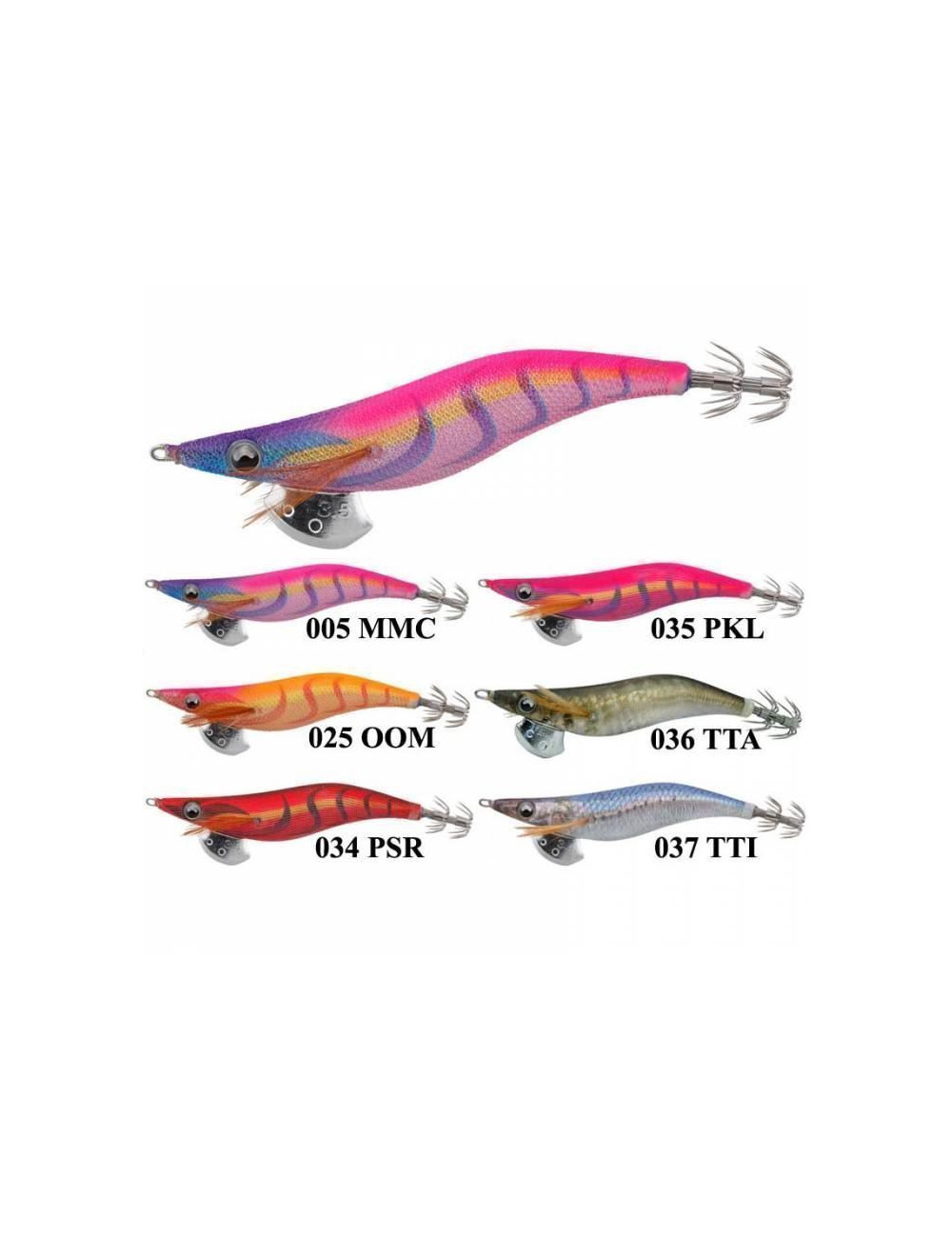 squid jig Yamashita Egi Oh Live 3.5 Weight 21g Length 10.5cm Colours 036 TTA