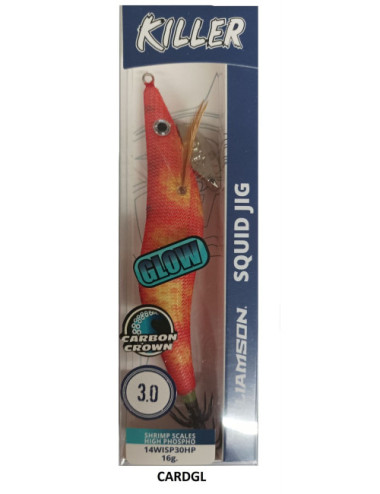 Jibionera WILLIAMSON Squid Jig KILLER plomada Scales High Phospho