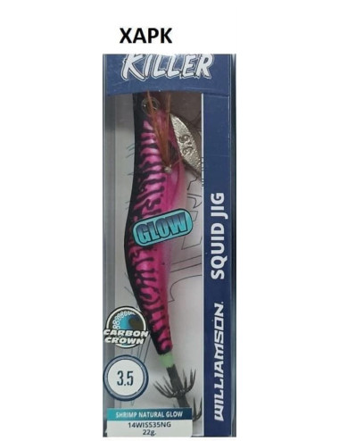 Jibionera WILLIAMSON Squid Jig KILLER plomada NATURAL