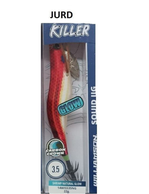 Jibionera WILLIAMSON Squid Jig KILLER plomada NATURAL