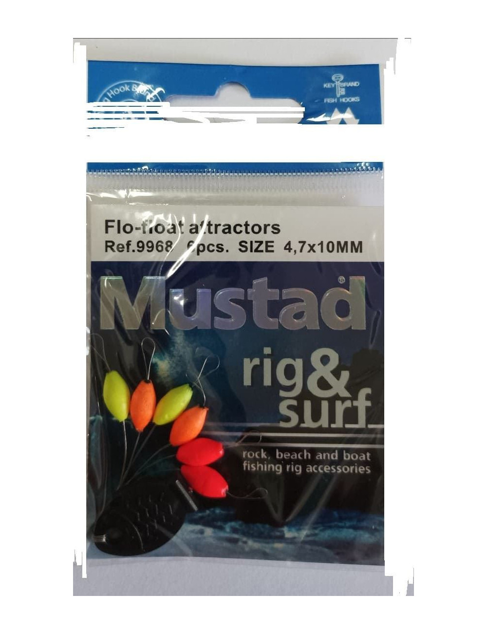 Stoppers MUSTAD Flotantes Autofrenantes 6 unidades