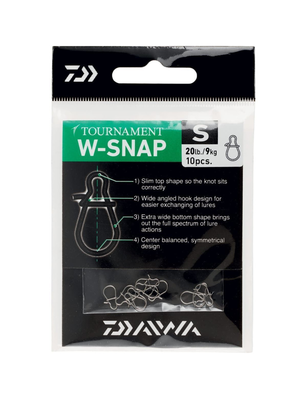 Grapa DAIWA  W-Snap Tounament 10 unidades