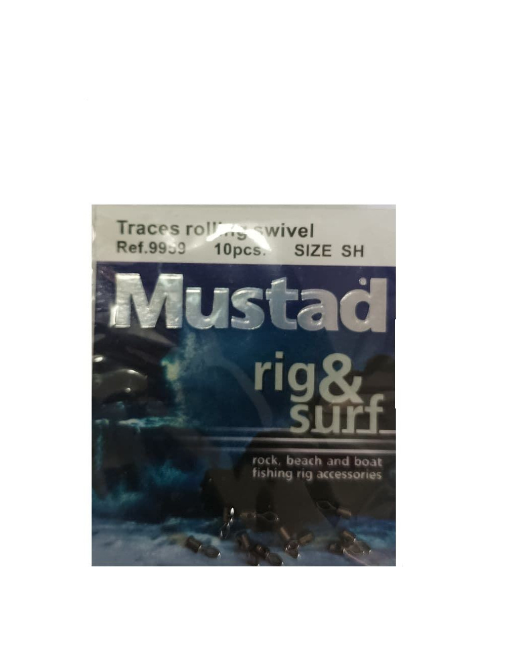 Giratorio MUSTAD Traces Rolling Swivel Talla SH 10 piezas