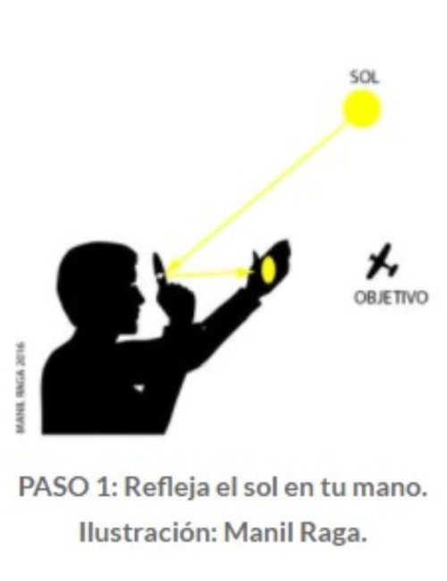 Espejo de Señales con Visor  para emergencias