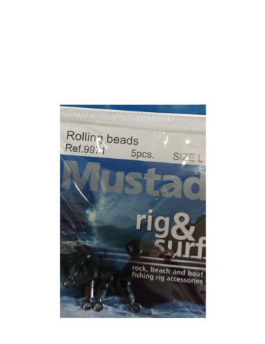 Cuentas enrollables MUSTAD Rolling Beads 5 piezas