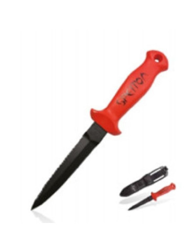 Cuchillo de Buceo SPETTON Estilete Medium Red