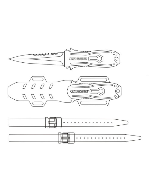 Cuchillo de Buceo CRESSI Lizard