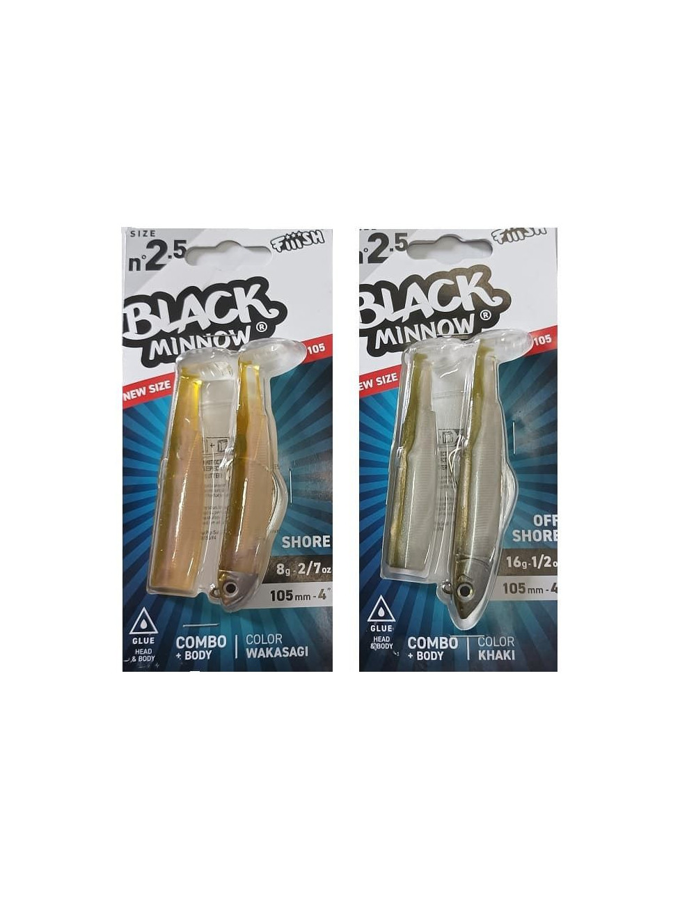 Combo BLACK MINNOW Off Shore nº 2,5