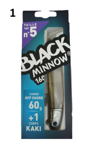 Combo BLACK MINNOW Nº5 Off Shore