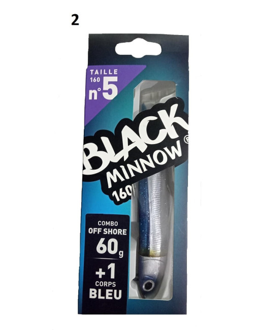 Combo BLACK MINNOW Nº5 Off Shore