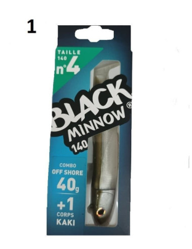 Combo BLACK MINNOW Nº4 Off Shore