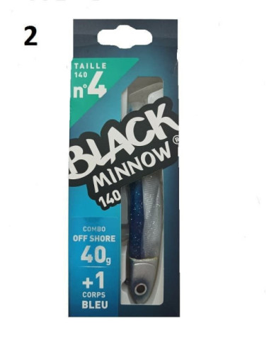 Combo BLACK MINNOW Nº4 Off Shore