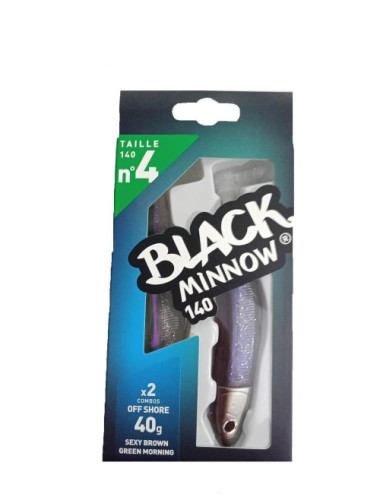 Combo BLACK MINNOW Nº4 Doble Combo Off Shore