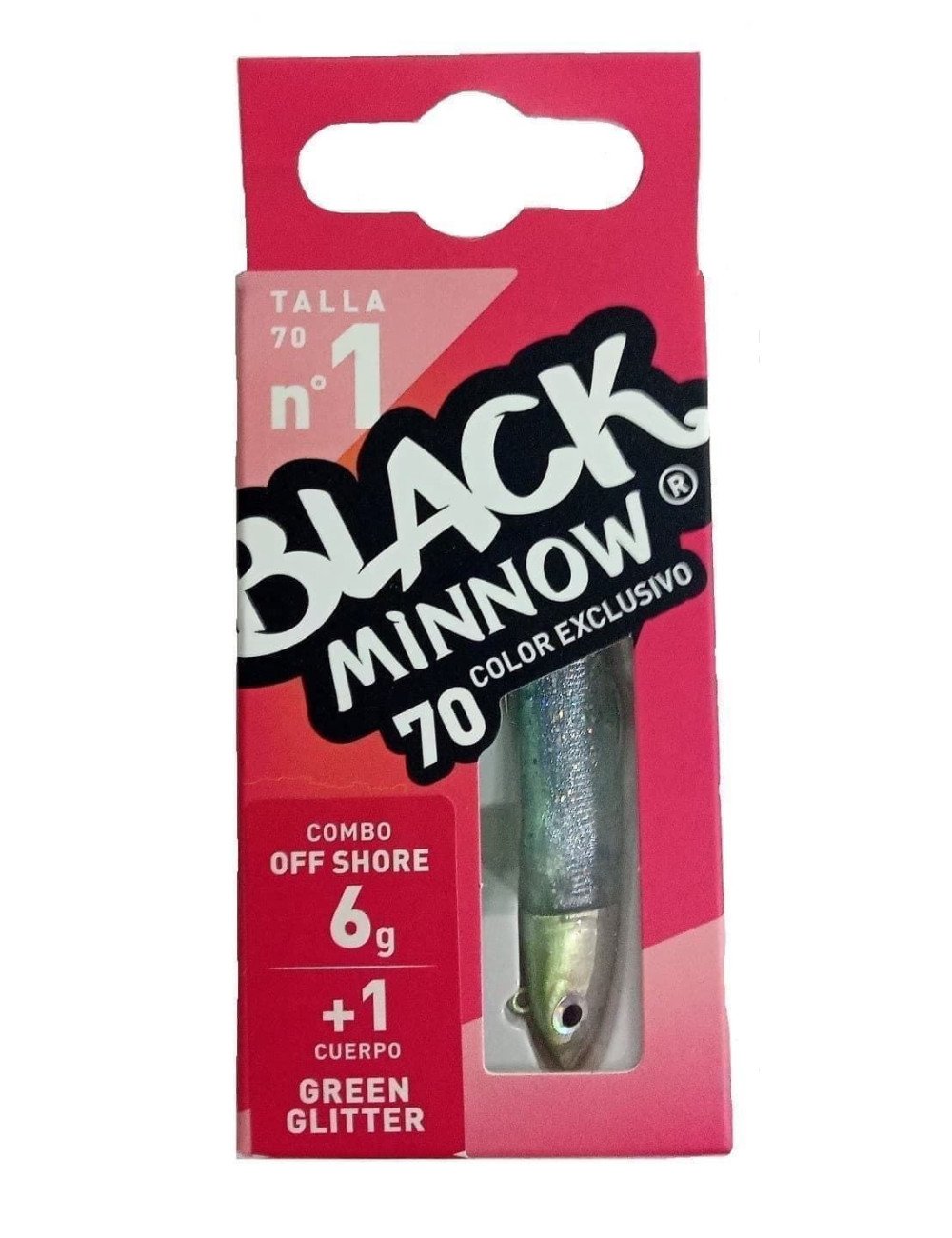 Combo BLACK MINNOW Nº1 Off Shore 6 G