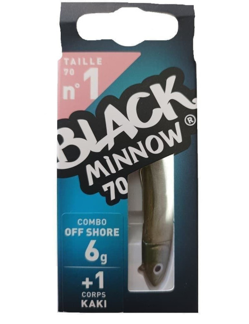 Combo BLACK MINNOW Nº1 Off Shore 6 G