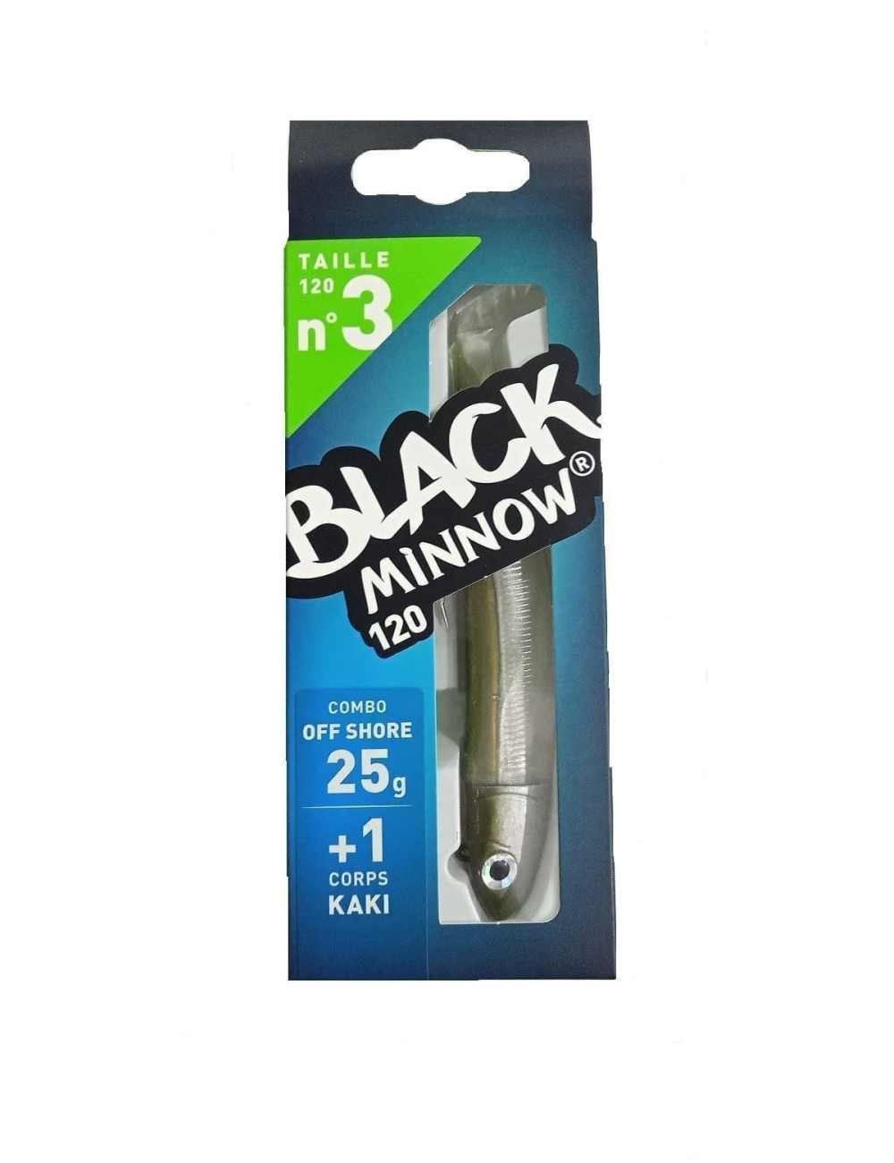 Combo BLACK MINNOW Nº 3 Off Shore T120 25 g