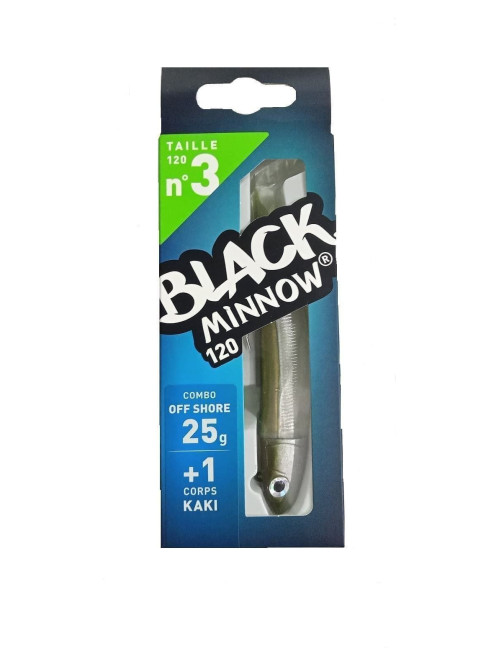 Combo BLACK MINNOW Nº 3 Off Shore T120 25 g