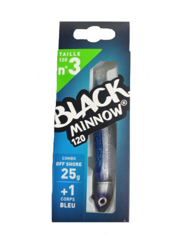 Combo BLACK MINNOW Nº 3 Off Shore T120 25 g