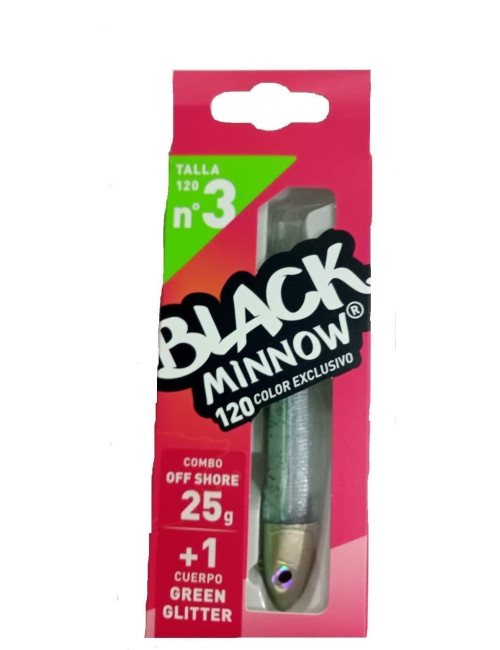 Combo BLACK MINNOW Nº 3 Off Shore T120 25 g