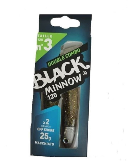 Combo BLACK MINNOW Nº 3 Doble Combo Off Shore 25 g T120