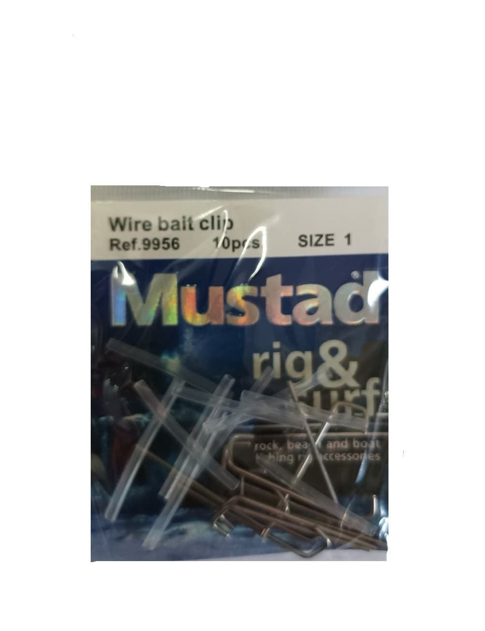 Clip MUSTAD Wire Bait Clip T1 10 unidades