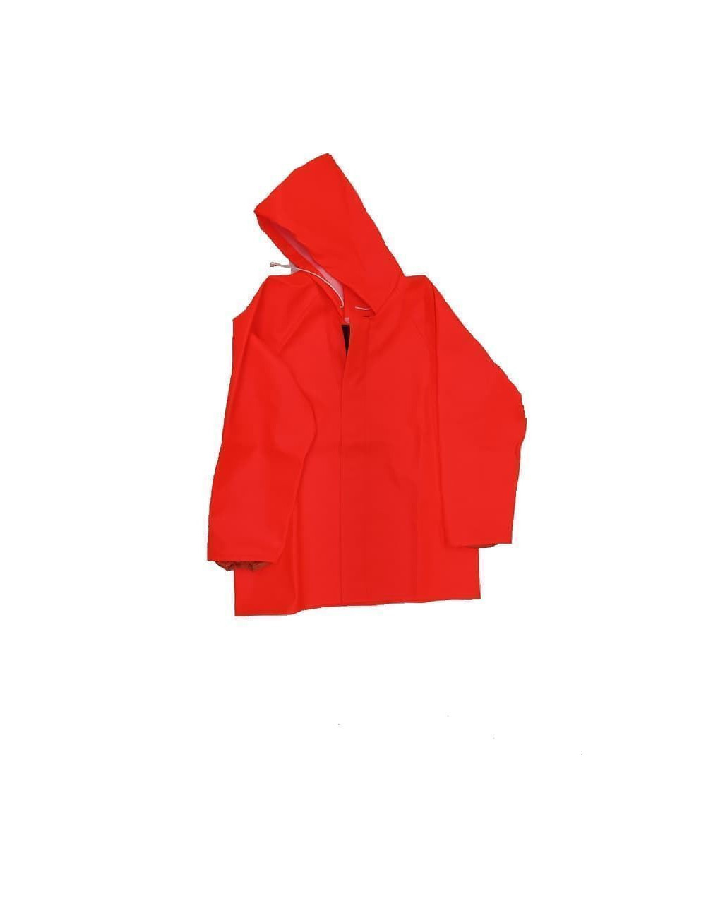 Chaqueta impermeable GALICIA MARITIMA naranja fluor con tejido blando y elástico