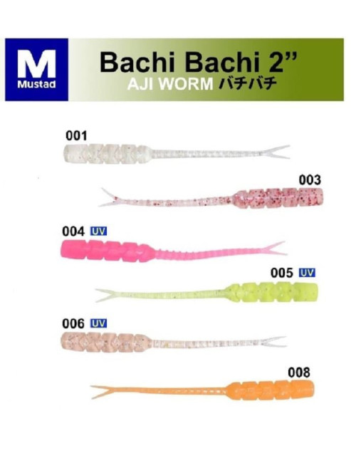 Cebo artificial MUSTAD Micro Finesse BACHI-BACHI Hellgrammite Tail