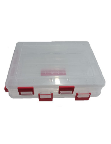 Caja de plástico HART doble cara DF-3  8 compartimentos