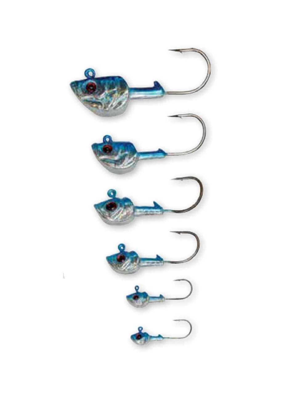 Cabeza plomada Jig CATCHIT Pez azul para vinilos