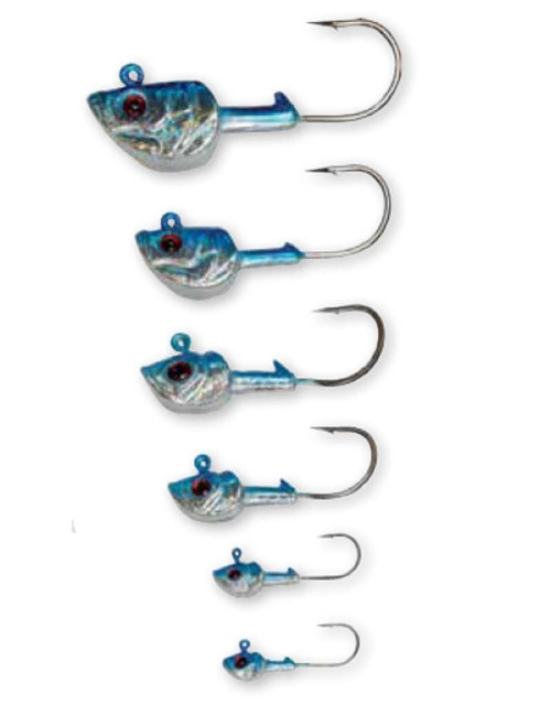 Cabeza plomada Jig CATCHIT Pez azul para vinilos