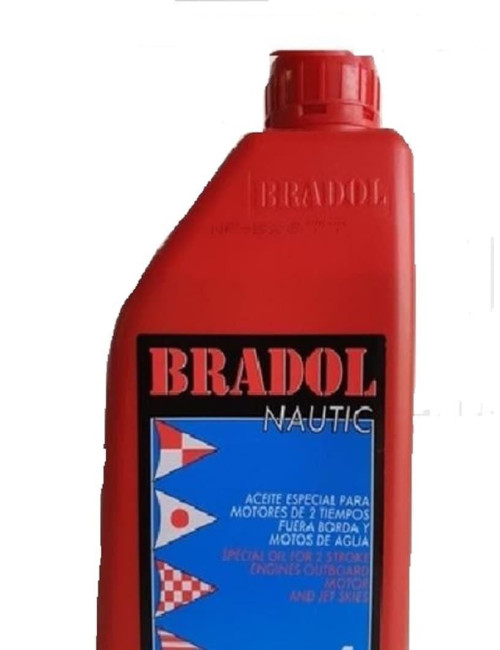 BRADOL Aceite de calidad para motores de embarcaciones a dos tiempos