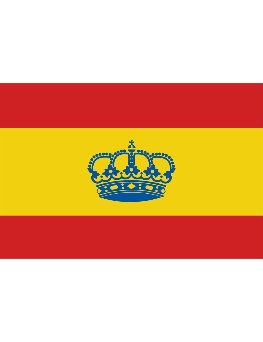 BANDERA ESPAÑOLA con Corona