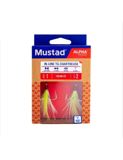 Anzuelos triples MUSTAD ITG76F 2 unidades