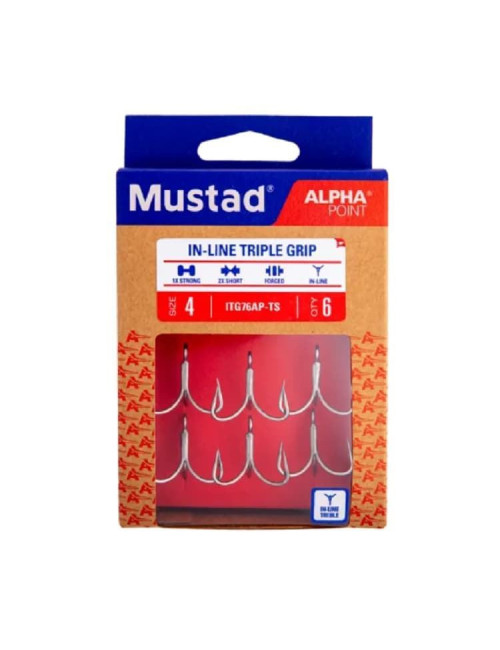 Anzuelo triple MUSTAD ITG76AP 6 unidades