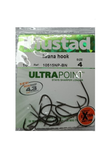 Anzuelo MUSTAD Iwana HOOK 10515NP 10 unidades