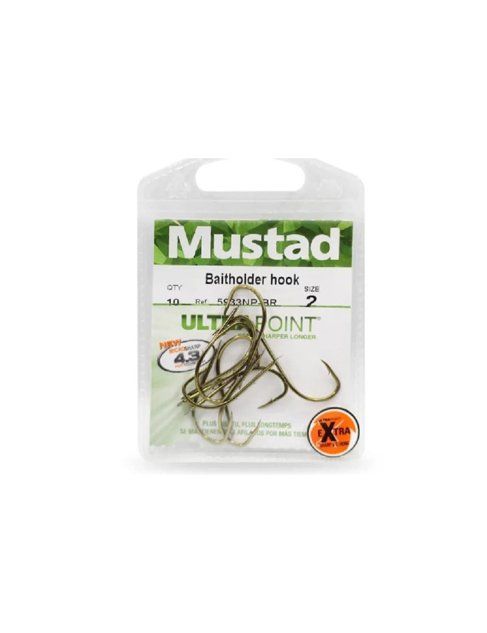 Anzuelo MUSTAD Baitholder HOOK 5933NP-BR 10 unidades