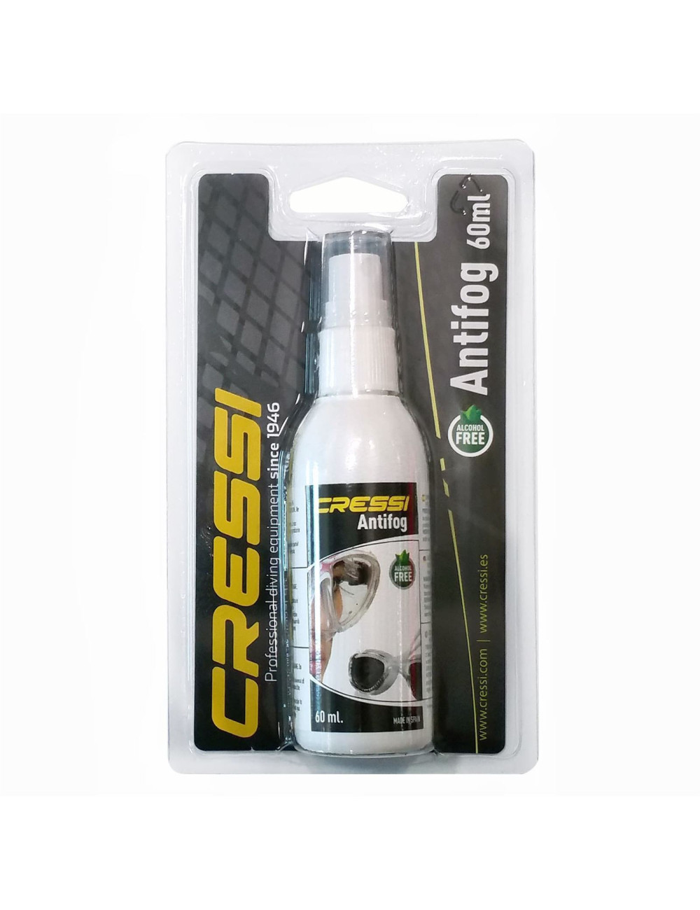 Antifog Spray CRESSI 60 ml Protector Antivaho para máscaras