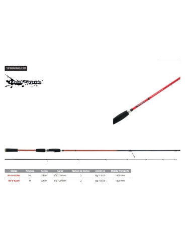 Caña Okuma Red Squid RS