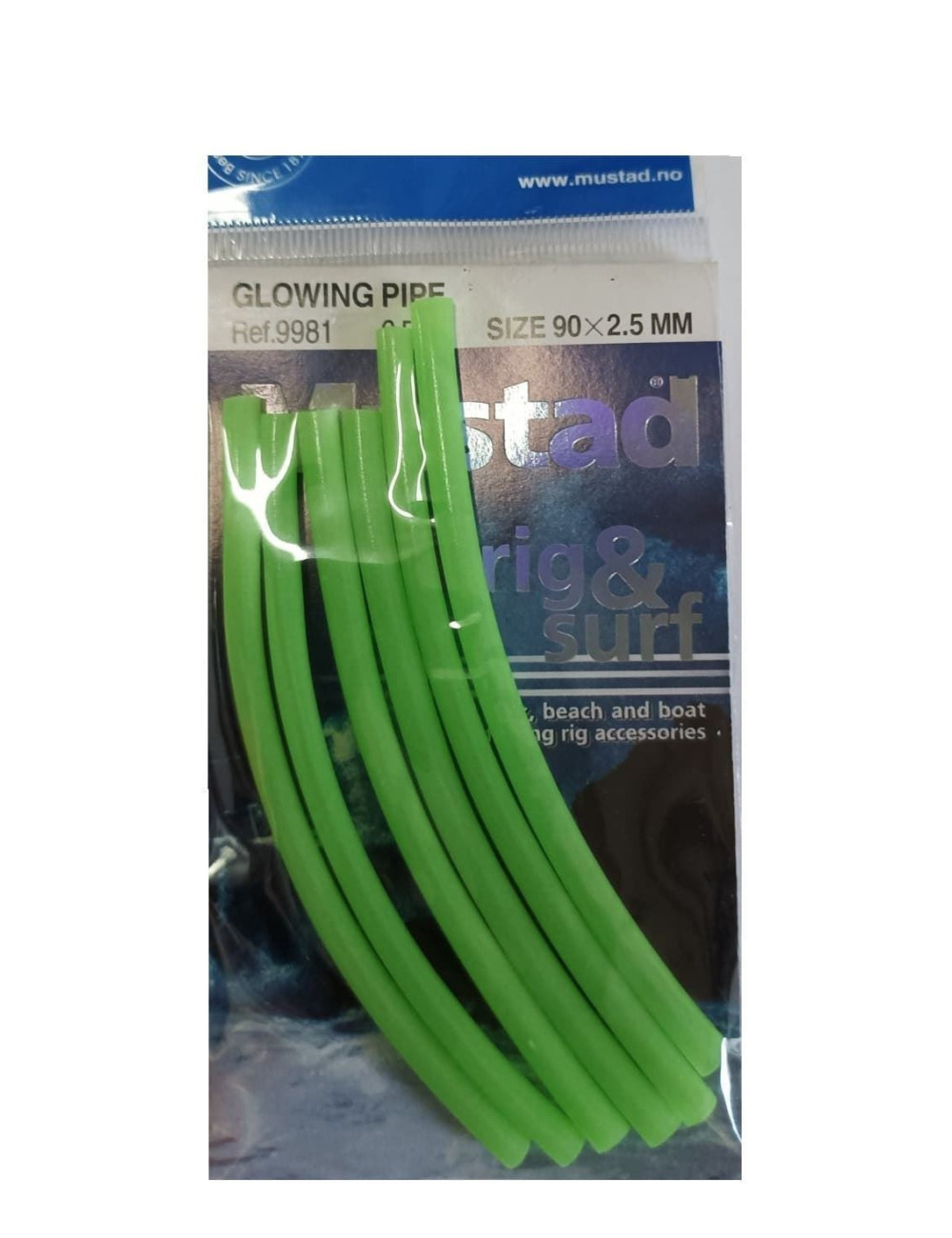 Tubo Luminoso MUSTAD de 2,5 mm 6 piezas