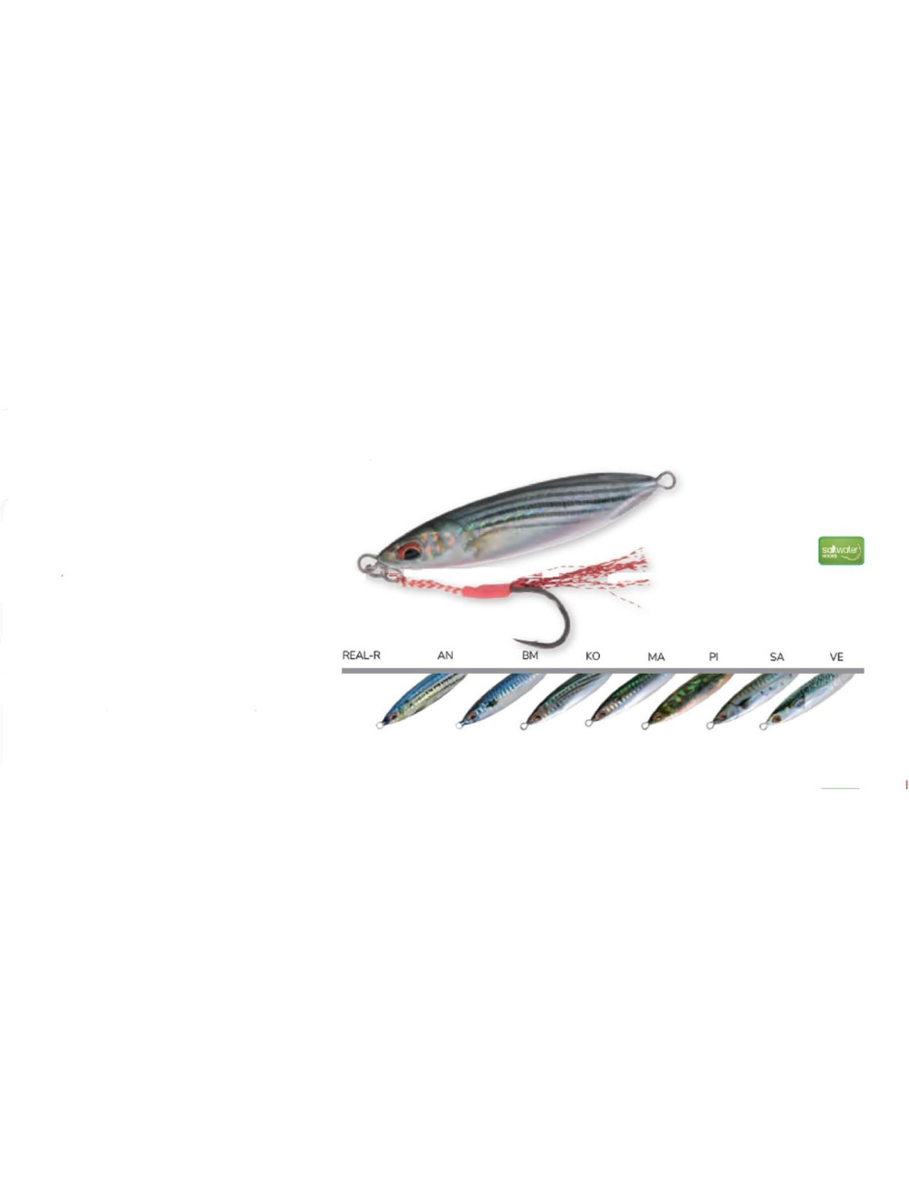 Señuelo Jig HART Real R para casting y slow jigging