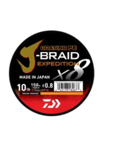 TRENZADO DAIWA BRAID-EXPEDITION 8 HEBRAS 150 METROS COLOR VERDE OSCURO