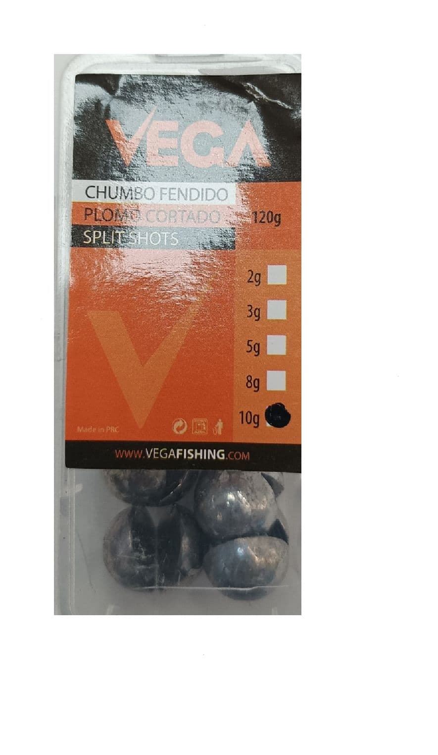 Caja de plomo partido VEGA Split Shots 120 g - Imagen 1