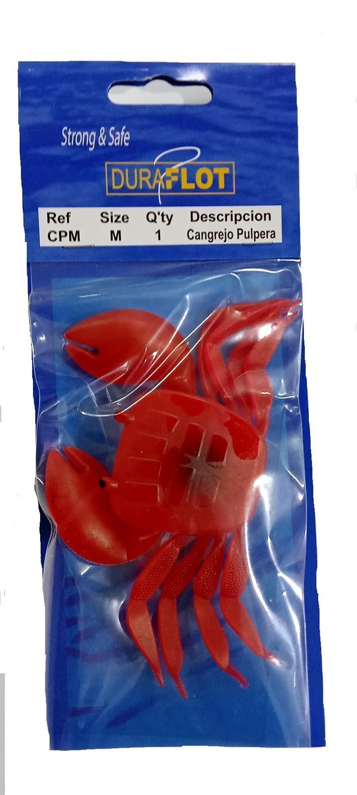 Cangrejo para Pulpera DURAFLOT tamaño pequeño rojo - Imagen 1