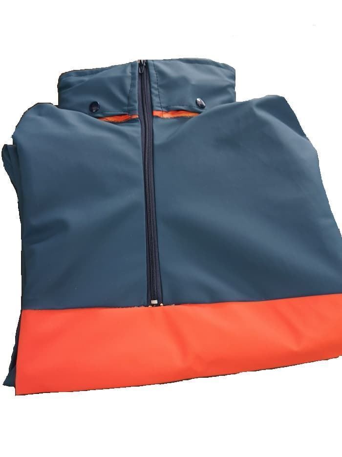 Chaqueta impermeable GALICIA MARITIMA cerrada CANGURO bicolor - Imagen 1