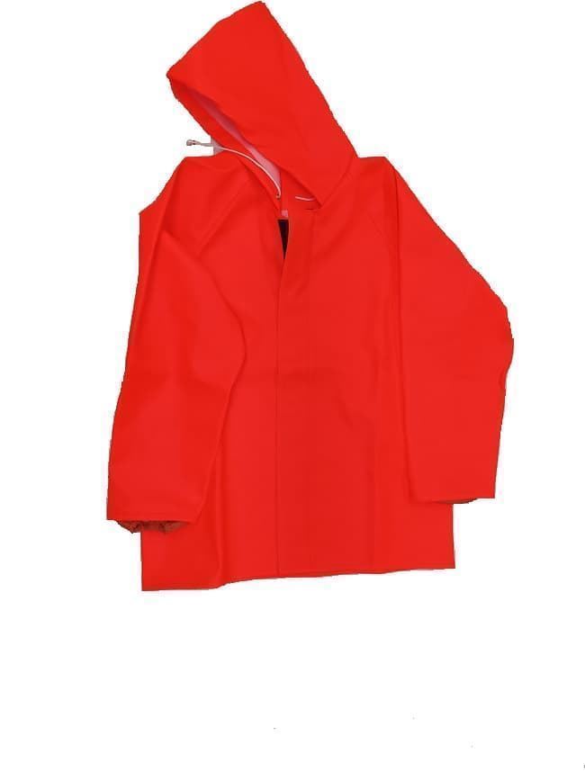 Chaqueta impermeable GALICIA MARITIMA naranja fluor con tejido blando y elástico - Imagen 1