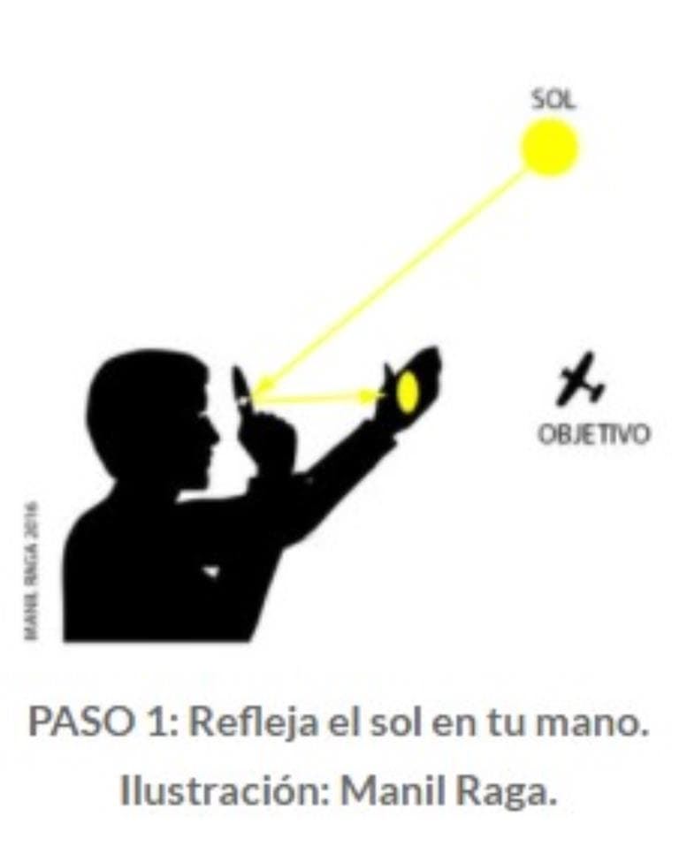 Espejo de Señales con Visor  para emergencias - Imagen 2